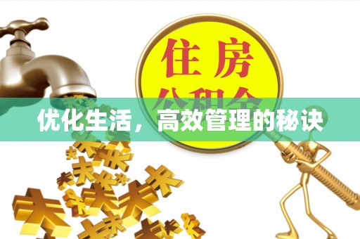 岫岩优化生活，高效管理的秘诀